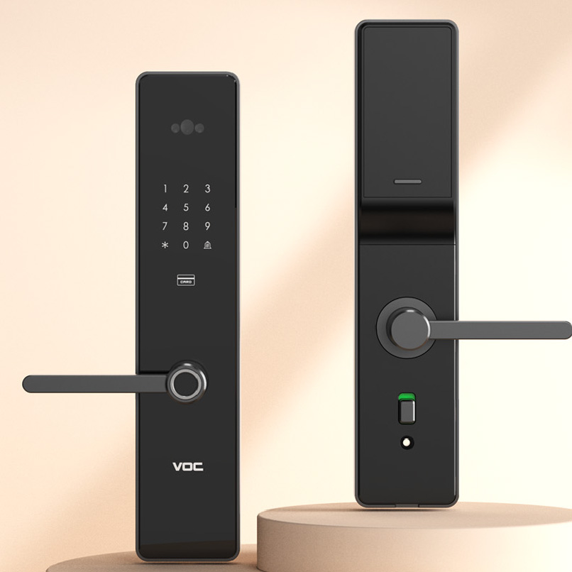 電子鎖安裝｜VOC RS-F 人臉｜密碼｜卡片｜鑰匙｜遠端｜電子門鈴 六合一電子鎖｜士林研究鎖