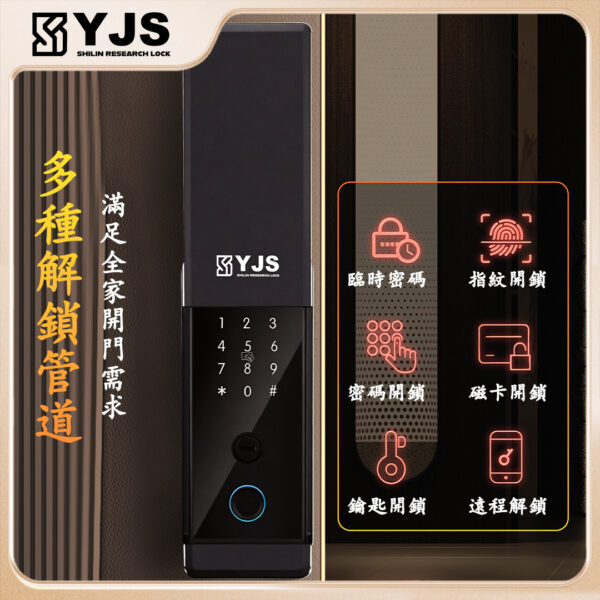 YJS D5S雙面辨識防水電子鎖