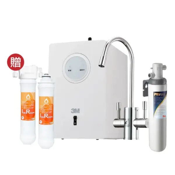3M HEAT1000櫥下型高效能熱飲機 搭配S004淨水器(贈樹脂軟水系統+軟水濾芯)