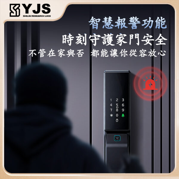 YJS W5中階 雙面防水防曬電子鎖