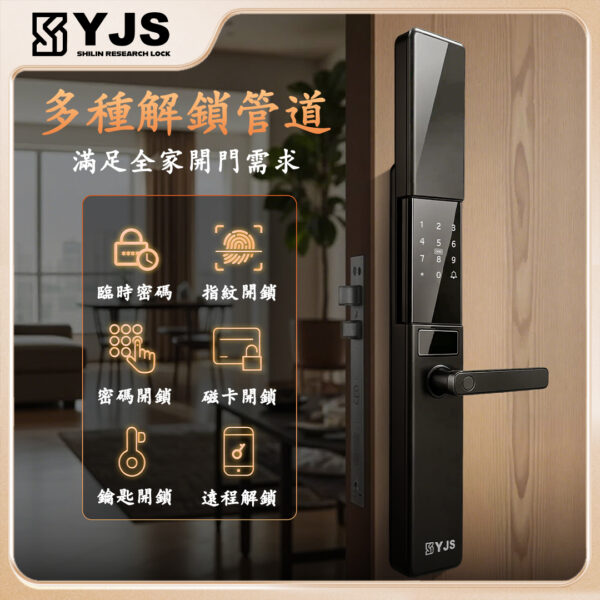 YJS M8 水平式 雙面防水防曬電子鎖